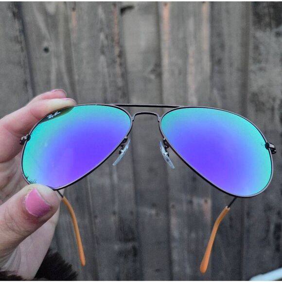 Ray-ban Aviator 2 Lilac Mirrored Gradient Lens Bronze-Copper Sunglasses - Picture 4 of 8
